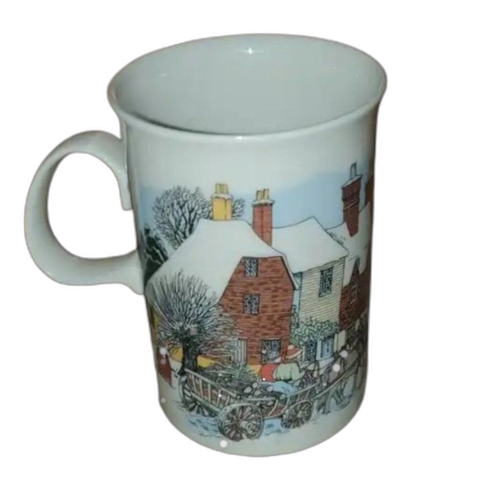Dunoon Winter Village Mug – Retired Sue Scullard Design